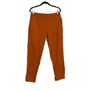 Comptoir Des Cotonniers Wool Orange Ankle Pants SMALL